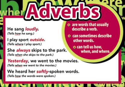adverb คือ อะไร